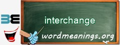 WordMeaning blackboard for interchange